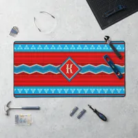 Southwest River Canyon Red Turquoise Personalized Desk Mat
