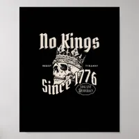 No Kings In America Since 1776 Freedom Spirit Look Poster