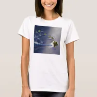 View of the Hawaiian Islands T-Shirt