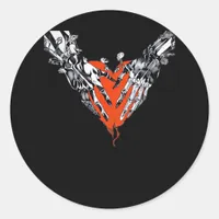 Holding Heart Classic Classic Round Sticker