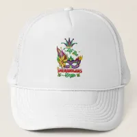 Let The Shenanigans Begin Mardi Gras Trucker Hat