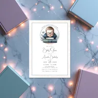 Literary-Themed Book Our Next Chapter Baby Shower Invitation