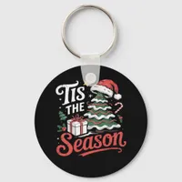 Tis The Season Funy Christmas  Keychain