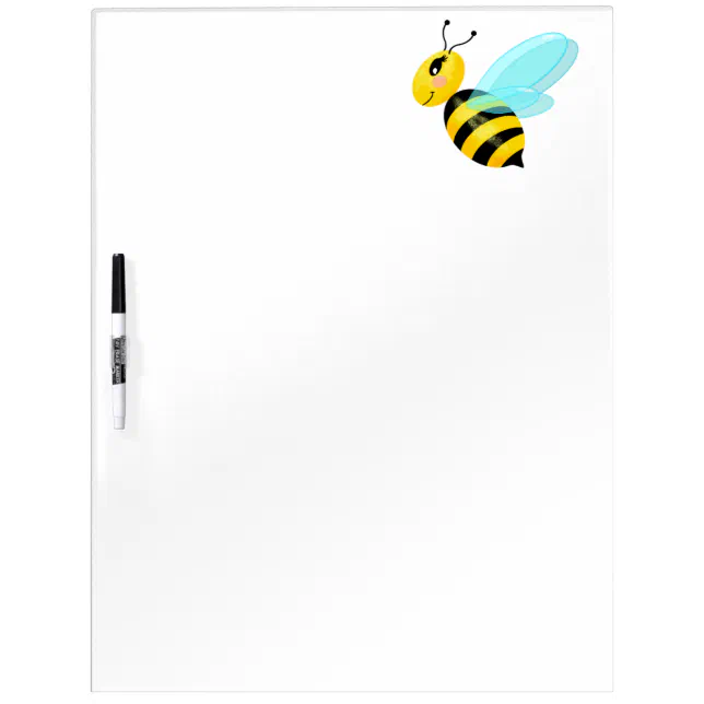 happy bee dry erase board