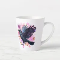 Goth Raven Coffee Mug Dark Aesthetic 