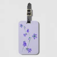 Beautiful bellflowers luggage tag