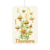 Wild Tiger Lilies Botanical Art Personalized  Air Freshener