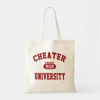 Official Cheater University Parody College Tote Bag