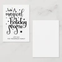 Magical Holiday Season Names MINI Holiday Note Card