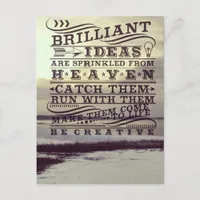 Brilliant Idea From Heaven Be Creative Frozen Lake Postcard