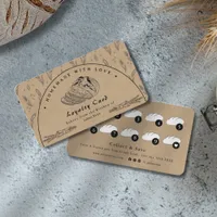 Rustic Brown Sourdough Bakery Loyalty Card
