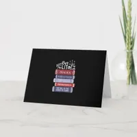 Let's Get Lit - Vintage Horror Book Lover Bookworm Card