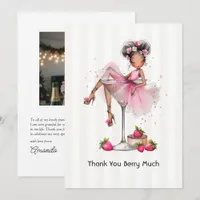 Thank You Berry Much Christmas Bachelorette Photo Card