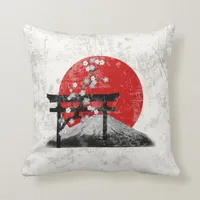 Flag and Symbols of Japan ID153 Throw Pillow