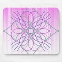 Pink And Purple Random Design Mouse Pad