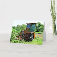 Happy BIrthday Card Tractor Photograph