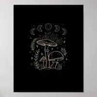 Goblincore Aesthetic Academia Cottagecore Mushroom Poster