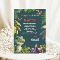 Dinosaur  thank you card