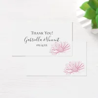 Pink Daisy Effect Floral Wedding Favor Tags