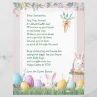Easter Bunny Letter and Games for Children