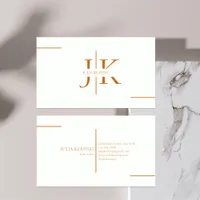 Professional Hair Stylist Modern Minimalist Salon Business Card