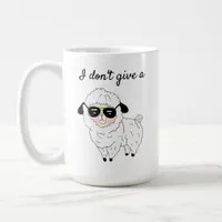 I don't give a ... Sheep Funny Sarcastic Humor Coffee Mug