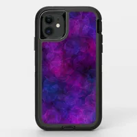Black and Purple Abstract Bubbles  