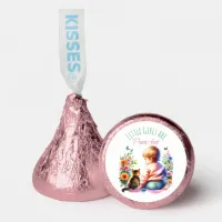 Little Girl and Kitten | Watercolor Baby Shower Hershey®'s Kisses®