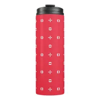 Christmas Holiday Charm Pattern 09 -  Thermal Tumbler