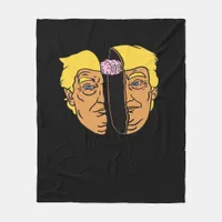 Donald Brain Trumpkin  Artwork  Fleece Blanket