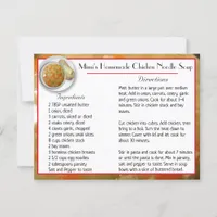 Mimi's Chicken Noodle Soup Recipe Card