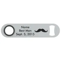Best Man Mustache Hat and Suit Speed Bottle Opener