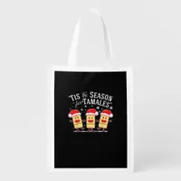 Tis Season For Tamales Christmas Funny Mexican Grocery Bag