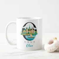 Oslo Norway Monogram Letter O Personalized Gift Coffee Mug