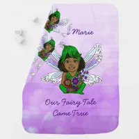 Personalized New Baby Girl Fairy    Baby Blanket