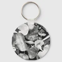 Pond Plants and Black and White Keychain