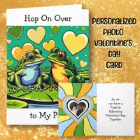 Personalized Valentine's Day | Frog Themed Holiday Card