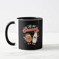 Tis Season Retro 70s 80s Vintage Groovy Cute Mug
