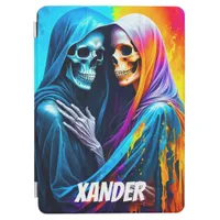 Skeletons Wrapped in a Rainbow Personalized iPad Air Cover