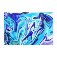 Melted Blue | Marble Fluid Art