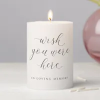 Memorial Candle Wish You Were Here Elegant Wedding