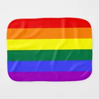 LGBT Rainbow Pride Flag Baby Burp Cloth