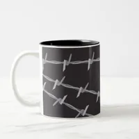 Barb Wire Cool Two-Tone Coffee Mug