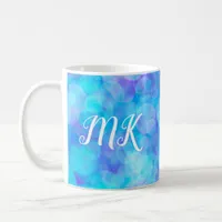 Blue and Purple Bokeh Bubbles  Coffee Mug
