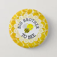 Big Brother to Bee Baby Shower Button