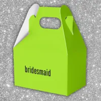 NAME or ROLE Green Girl Summer Bridesmaid Proposal Favor Boxes