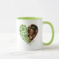 Lucky to be Irish Photo Mug with Shamrock Heart