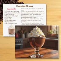 Chocolate  Mousse Recipe Card