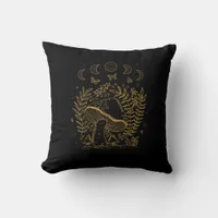 Goblincore Aesthetic Academia Cottagecore Mushroom Throw Pillow