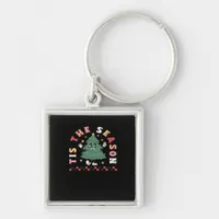 Tis Season Retro Halloween Spooky Season Fall Keychain